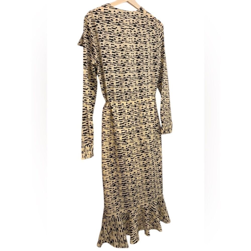 Tiger of Sweden Cream Speckled Long Sleeve Midi Dress size 36 ( small) - Picture 3 of 8